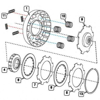 Корзина сцепления мопеда Минск, Альфа, Дельта